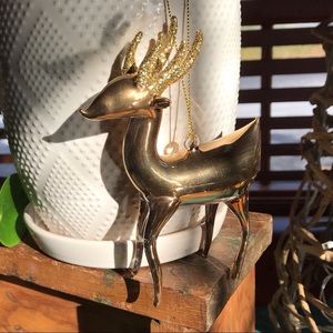 Glass Reindeer ornament